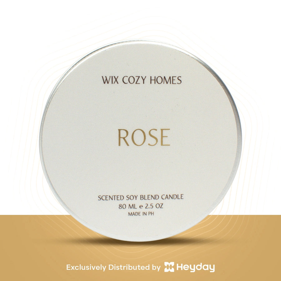 Wix Cozy Homes Travel Rose Scented Soy Candle